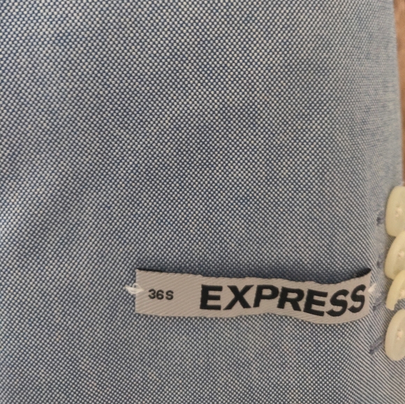 EXPRESS PHOTOGRAPHER FITTED men Blue soft style suit Jacket Blazer size 36s - Picture 10 of 11